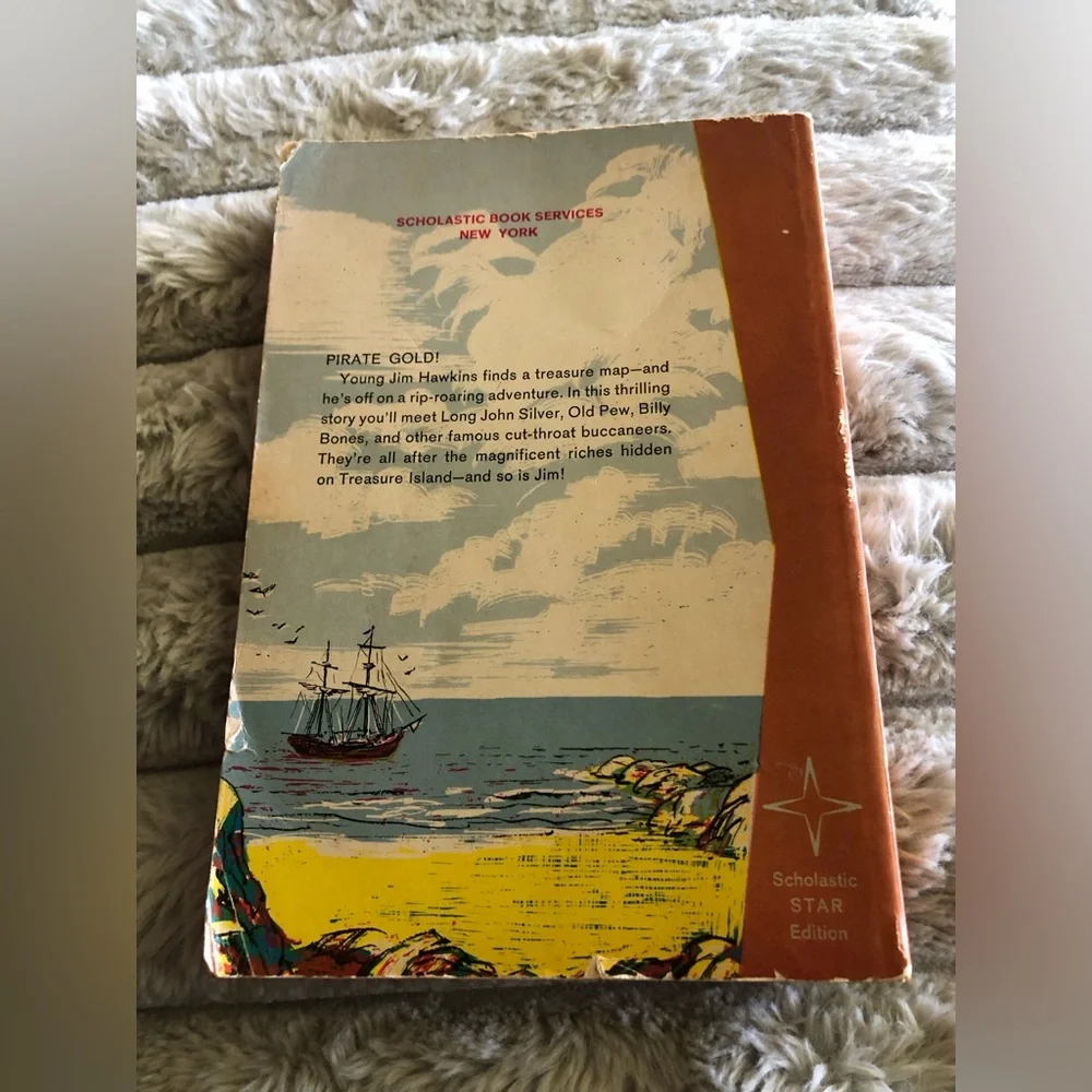 Scholastic Vintage “Treasure Island”Kids Book - by Robert Louis Stevenson
